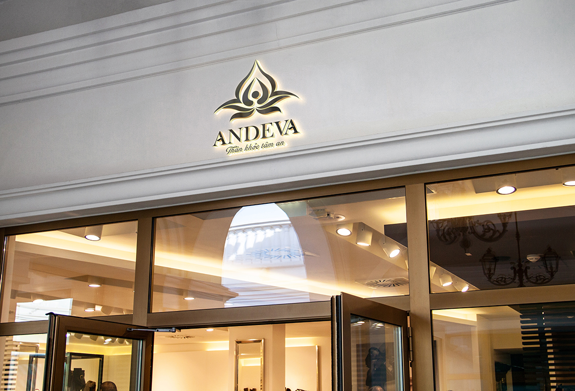 Andeva - Đặt tên, thiết kế logo và bộ nhận diện spa Andeva